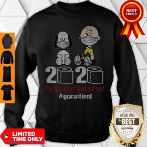 Alternative view of Premium Snoopy And Charlie Brown 2020 Quarantined Shirt