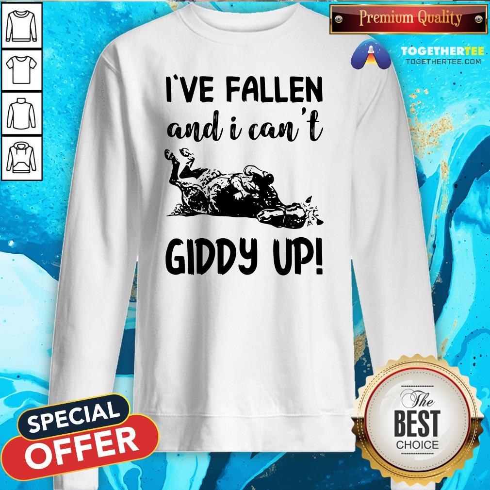 Original Horse I’ve Fallen And I Can’t Giddy Up Shirt - Image 4