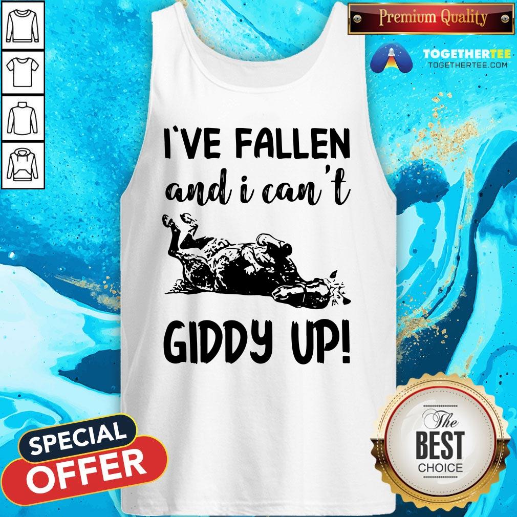 Original Horse I’ve Fallen And I Can’t Giddy Up Shirt - Image 3