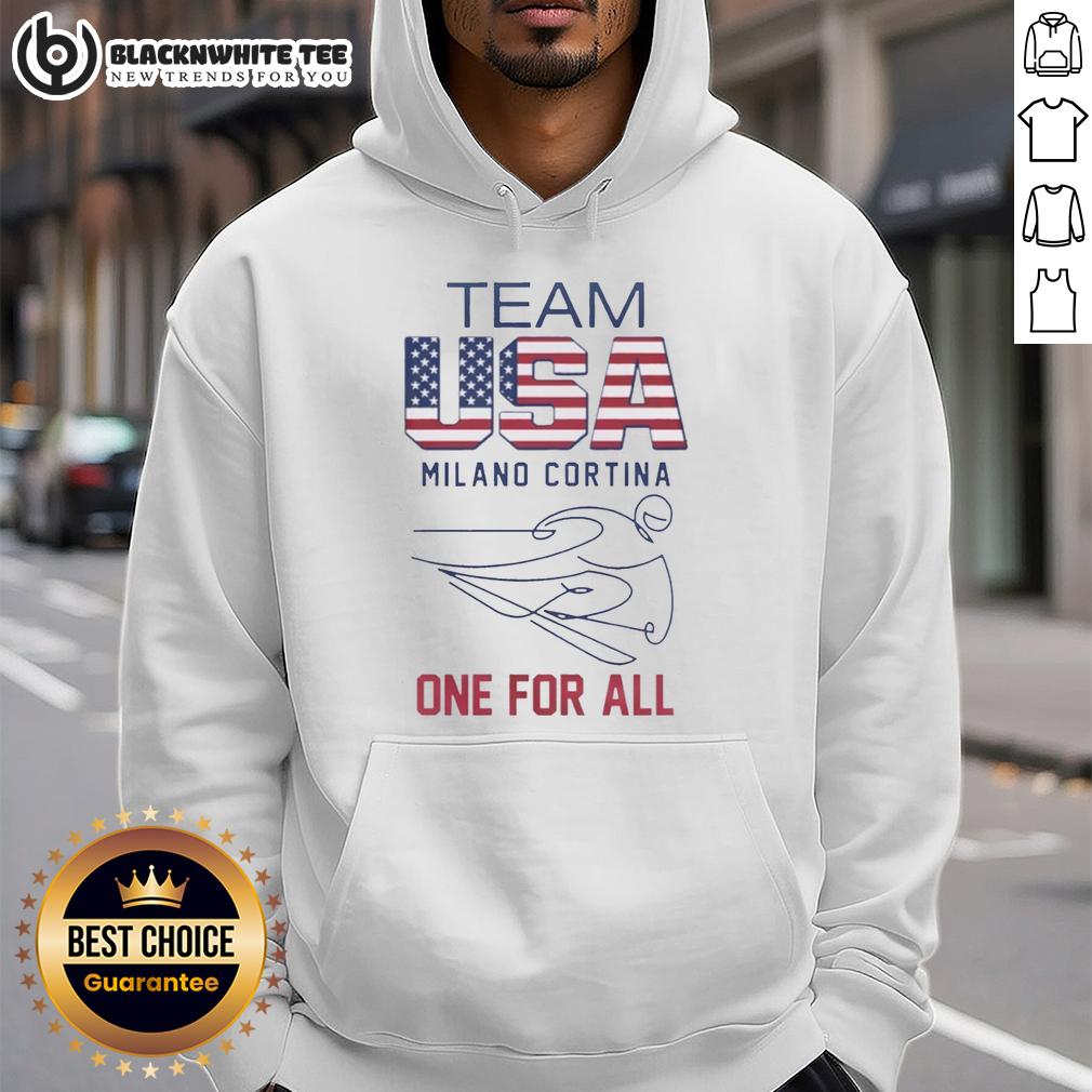 Good Team USA Milano Cortina One For All To Olympics 2026 Logo And Flag T-Shirt - Image 2