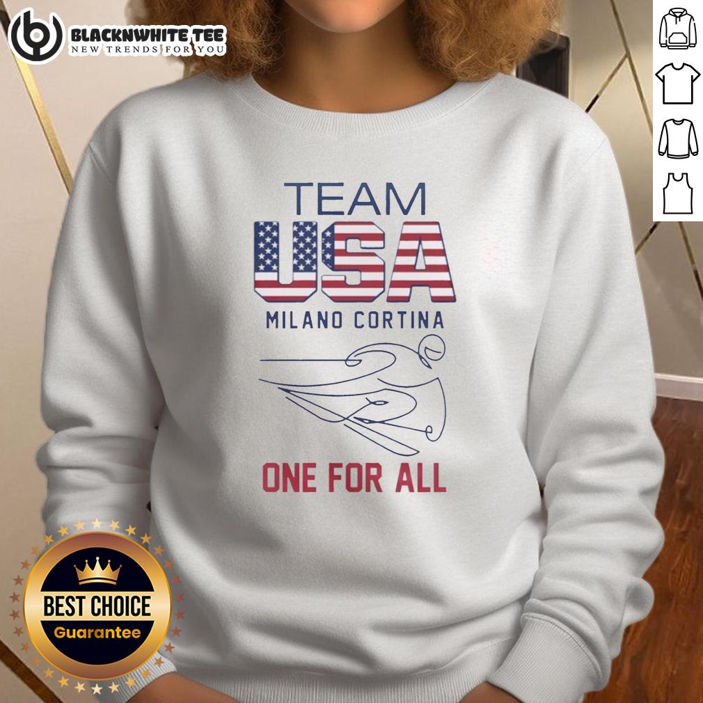 Good Team USA Milano Cortina One For All To Olympics 2026 Logo And Flag T-Shirt - Image 5