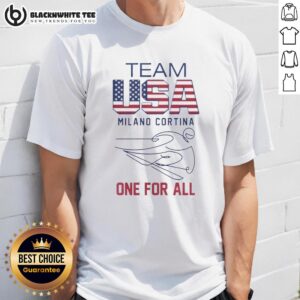 Good Team USA Milano Cortina One For All To Olympics 2026 Logo And Flag T-Shirt