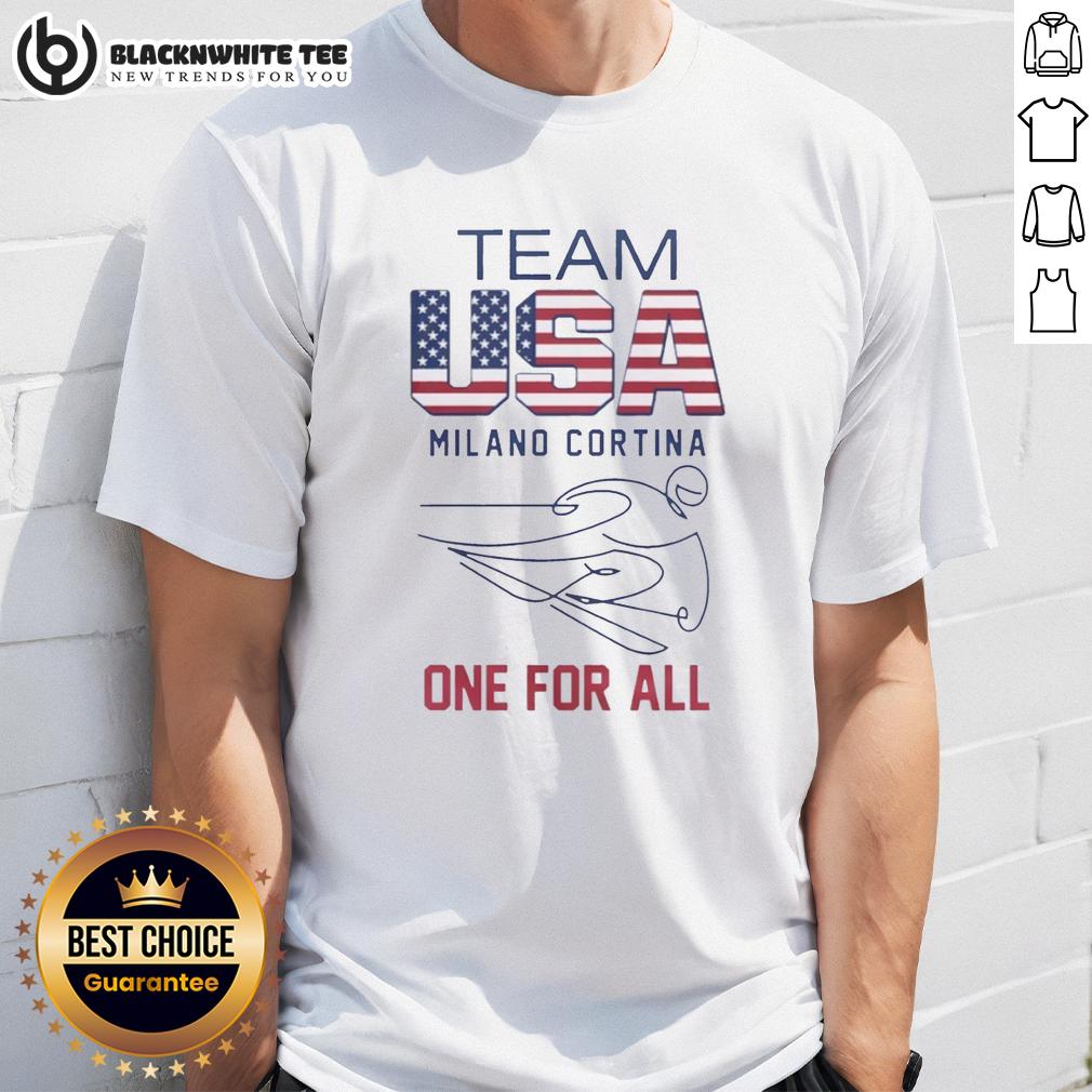 Good Team USA Milano Cortina One For All To Olympics 2026 Logo And Flag T-Shirt