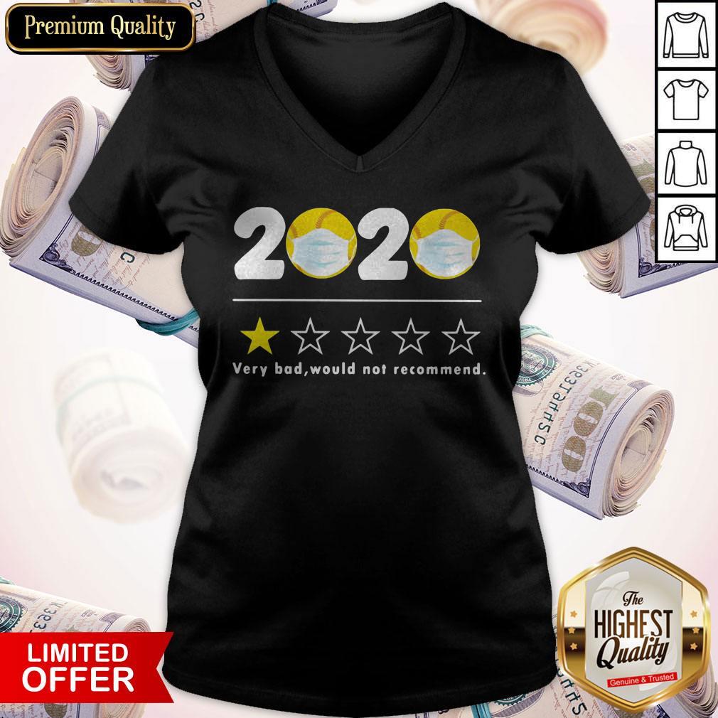 Awesome 2020 Very Bad Would Not Recommend Baseball Mask Shirt - Image 4