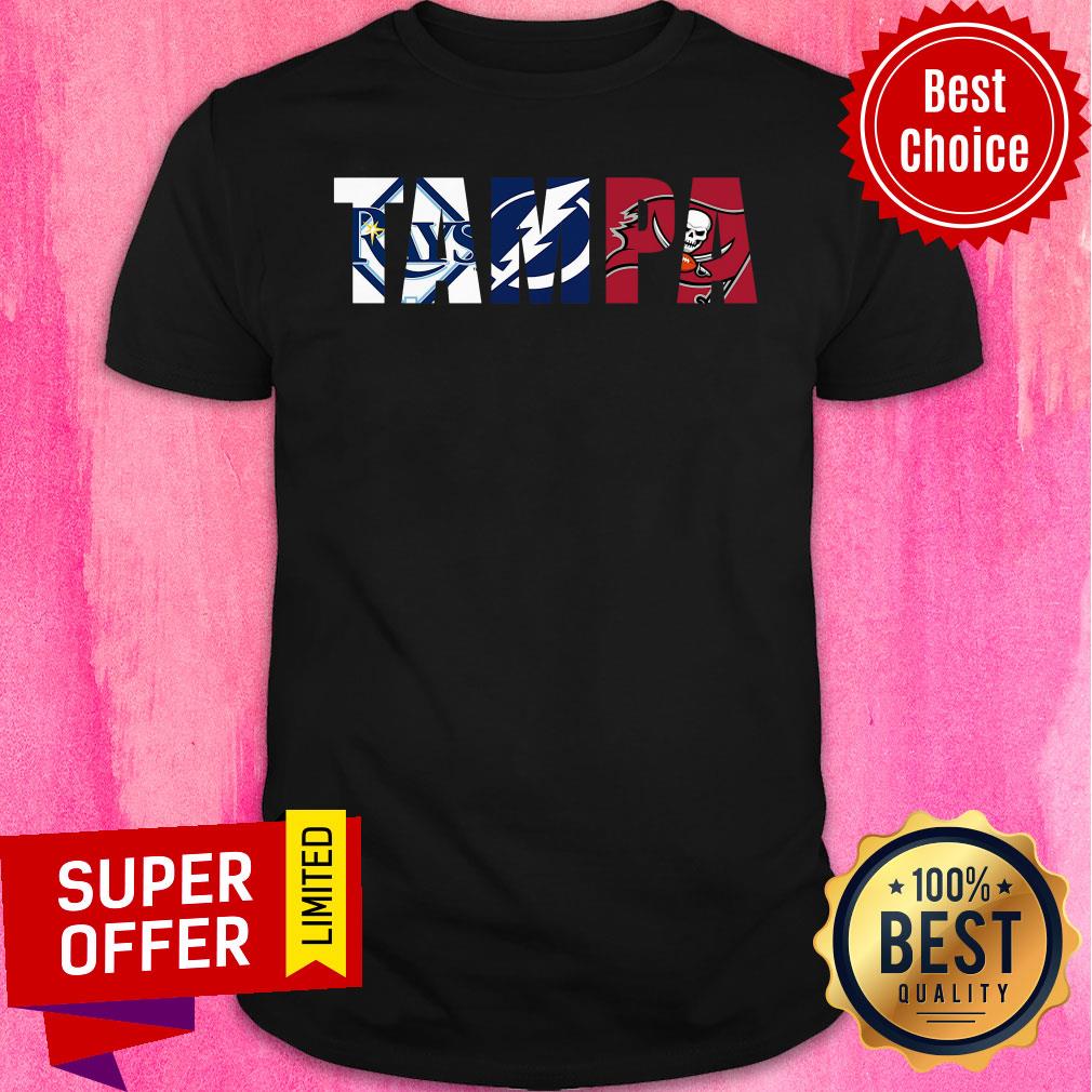 TAMPA Sports Team Tampa Bay Rays Tampa Bay Lightning Tampa Bay Buccaneers Shirt
