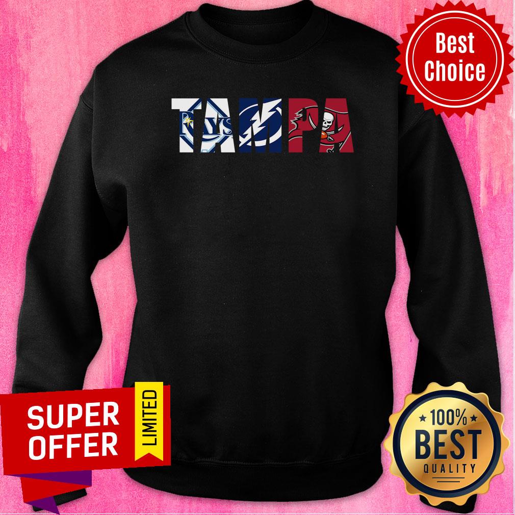 TAMPA Sports Team Tampa Bay Rays Tampa Bay Lightning Tampa Bay Buccaneers Shirt - Image 5