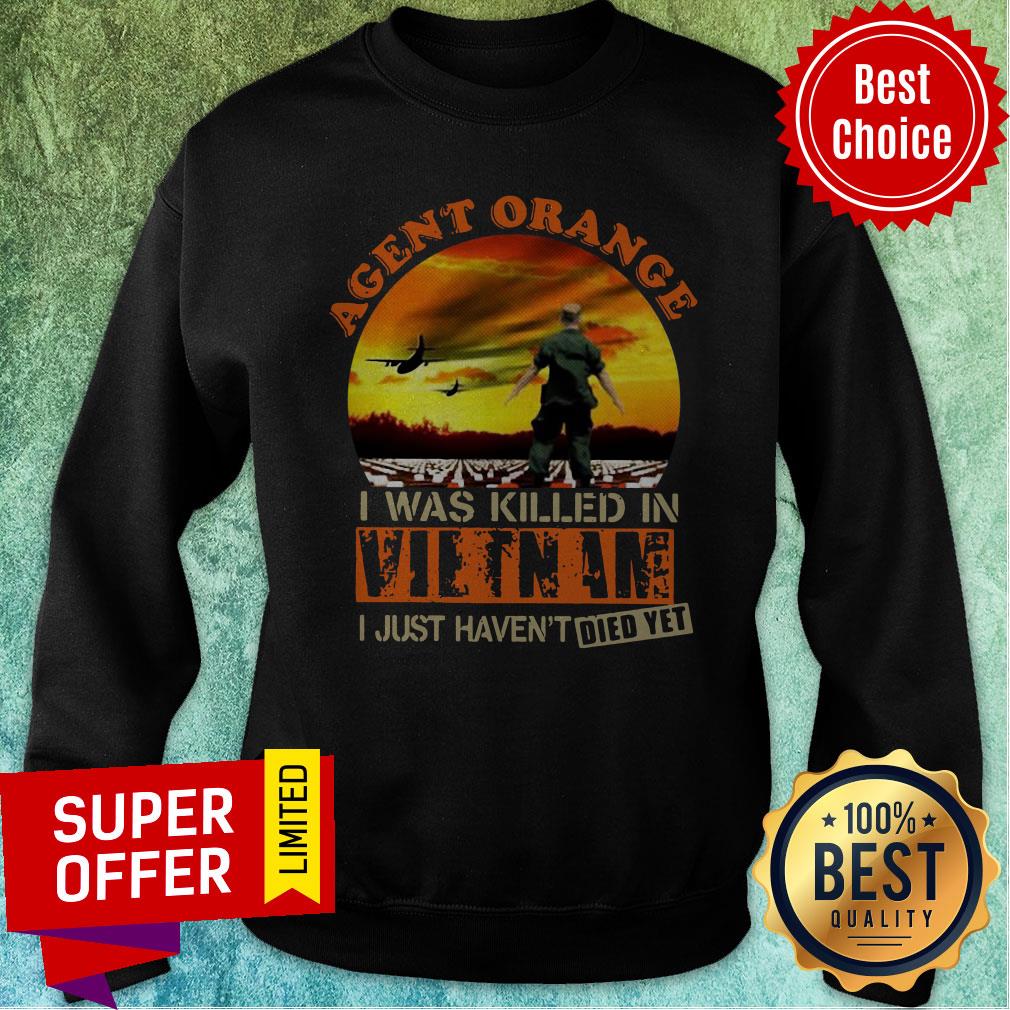 Top Agent Orange I Was Killed In Vietnam I Just Haven’t Died Yet Shirt - Image 2