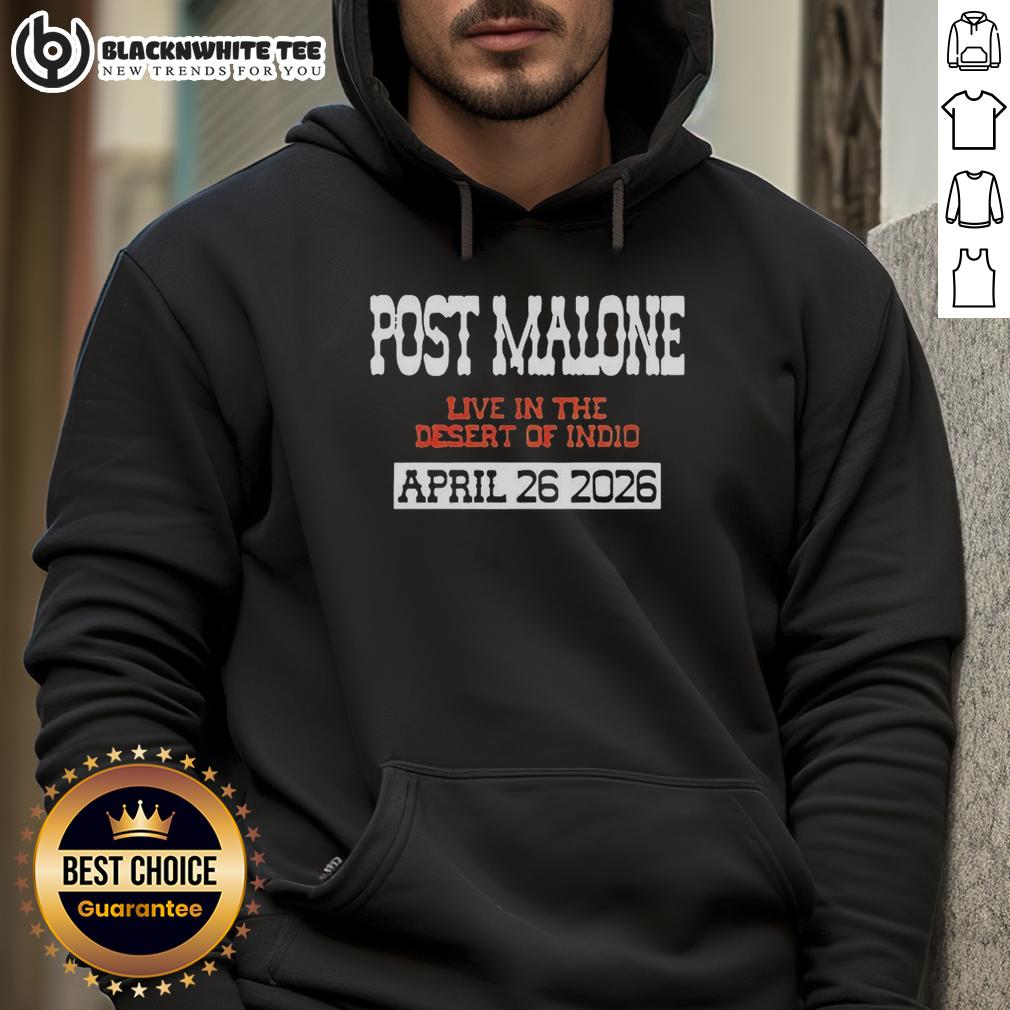 Top Post Malone 26 04 2026 Live In The Desert Of Indio T-Shirt - Image 2