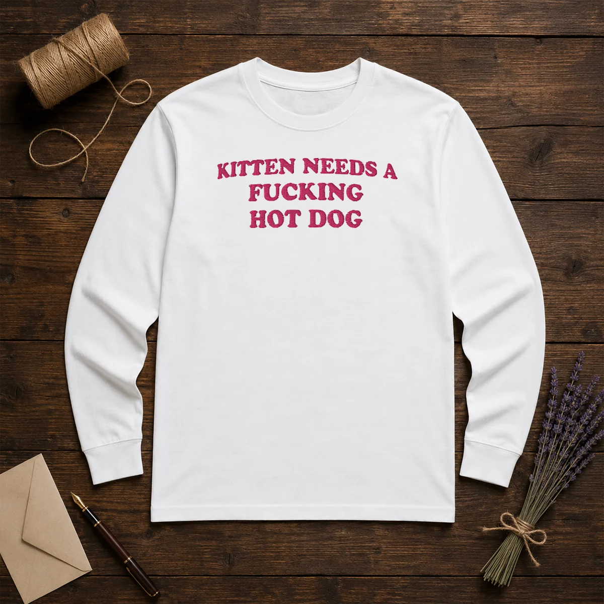 Awesome Needs A Fucking Hot Dog Kitten Shirt - Image 5