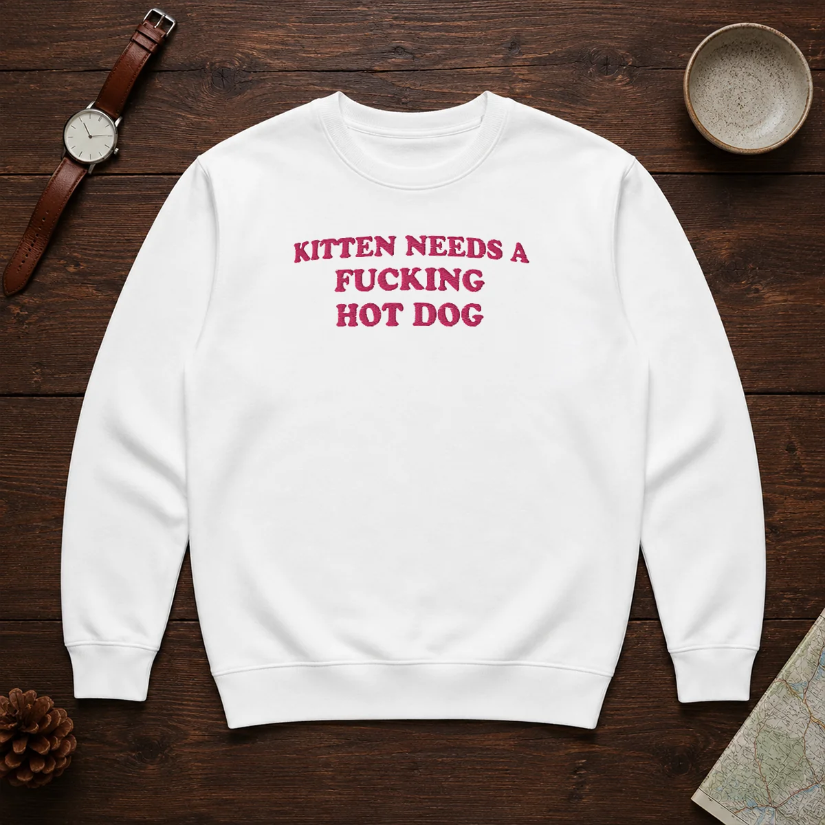 Awesome Needs A Fucking Hot Dog Kitten Shirt - Image 7