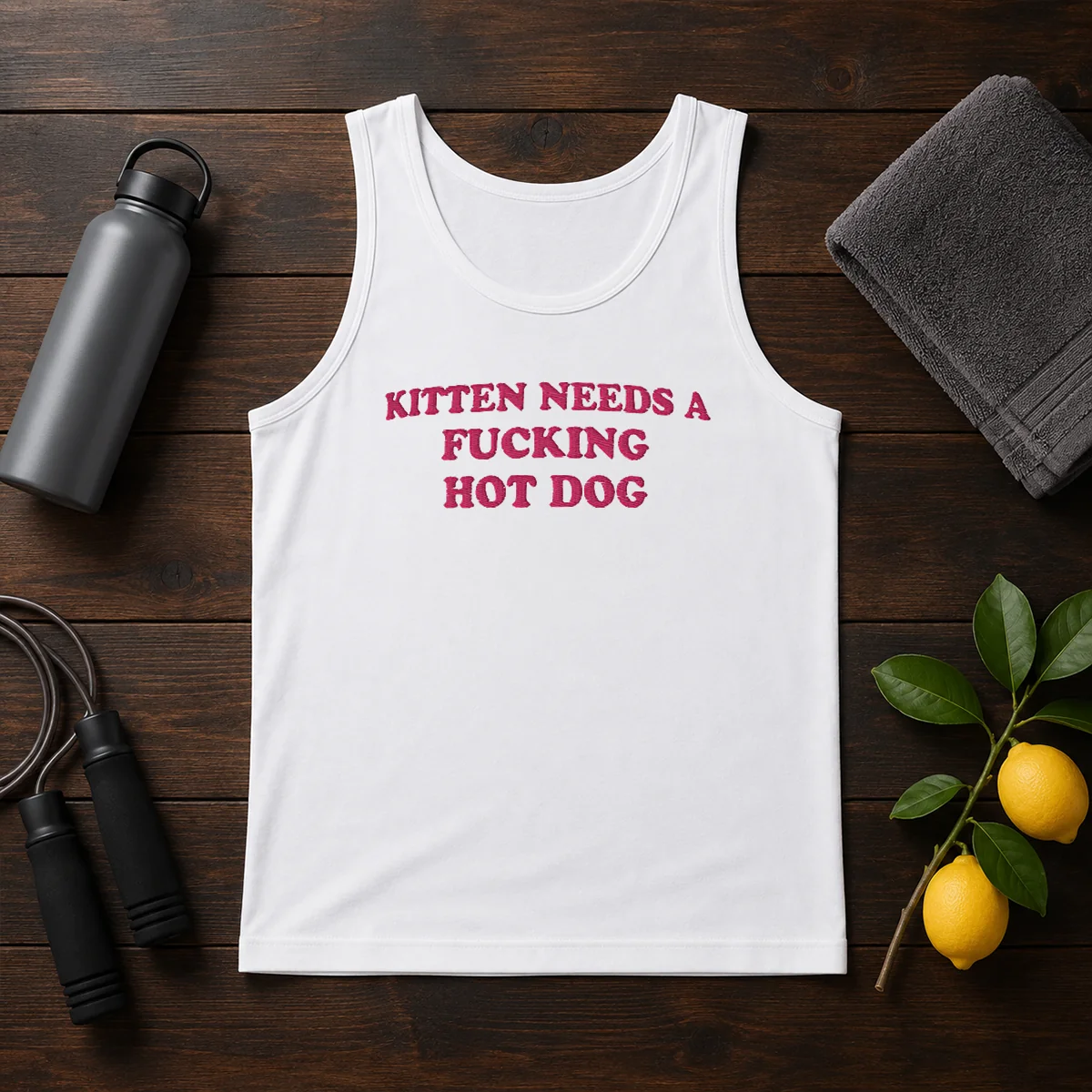 Awesome Needs A Fucking Hot Dog Kitten Shirt - Image 3