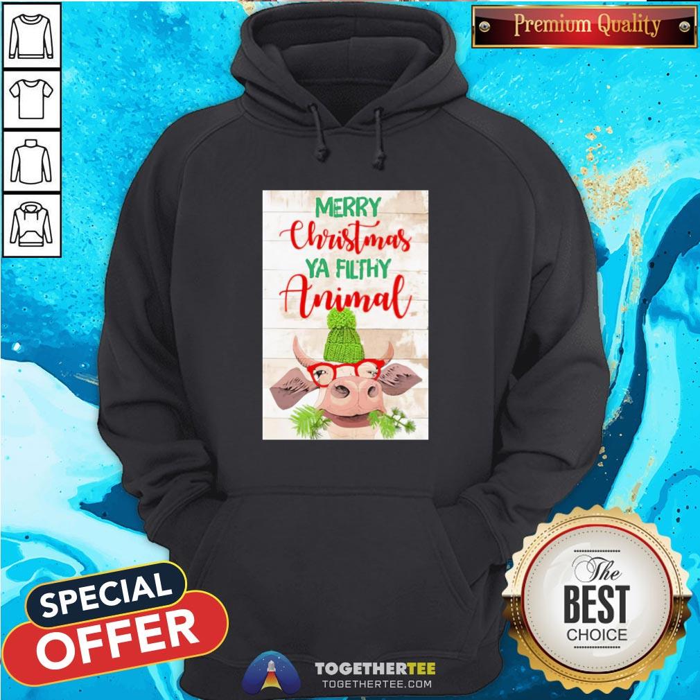Happy Merry Christmas Ya Filthy Animal Cow Shirt - Image 5