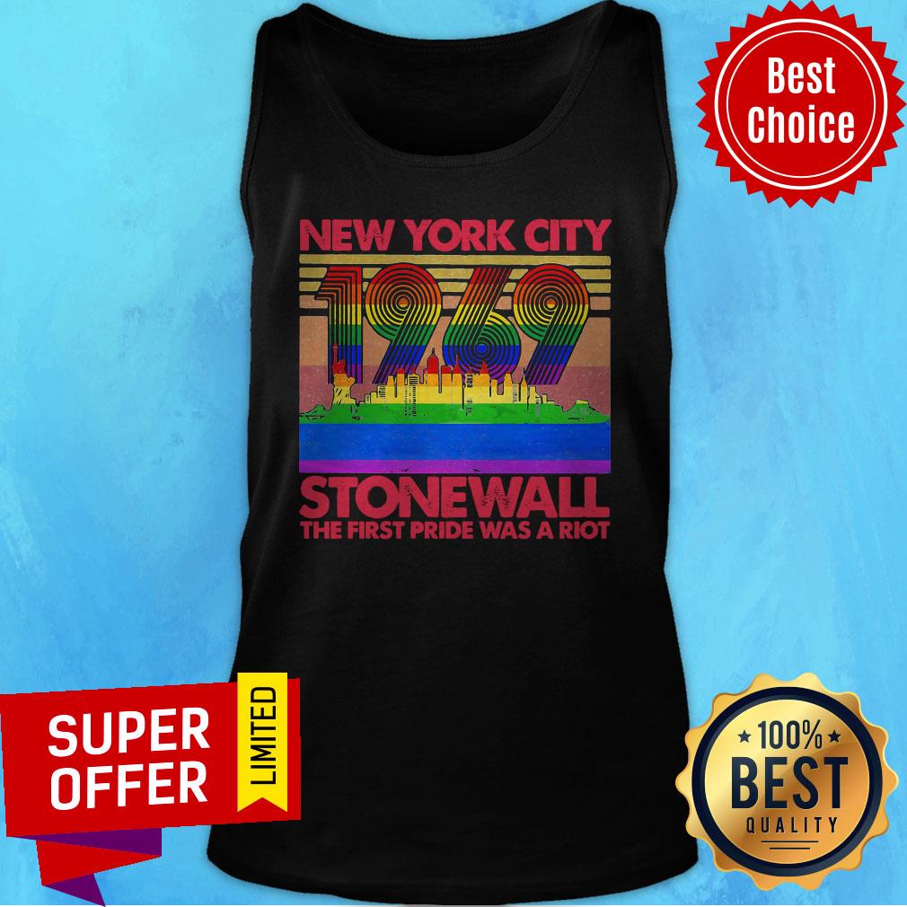 Nice New York City 1969 Stonewall The First Pride Was A Riot Lgbt Shirt - Image 4