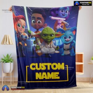 Official Cartoon Star Wars Young Jedi Adventures Blanket Fleece Customized Blanket