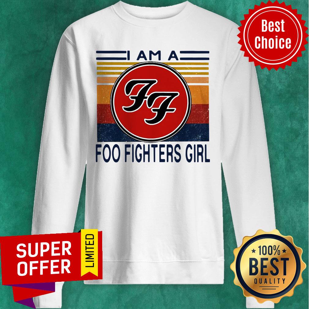 I Am A Foo Fighters Girl Vintage Shirt - Image 4