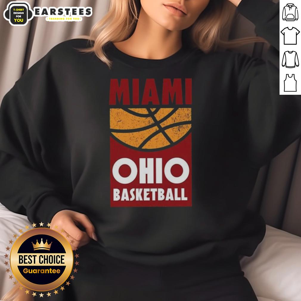 Awesome Miami Ohio Basketball Vintage Retro College Fan Graphic T-Shirt - Image 5