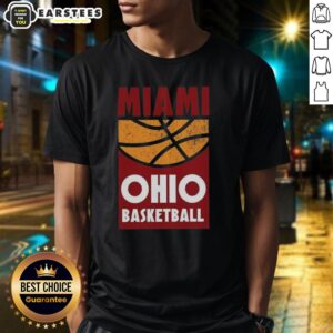 Awesome Miami Ohio Basketball Vintage Retro College Fan Graphic T-Shirt