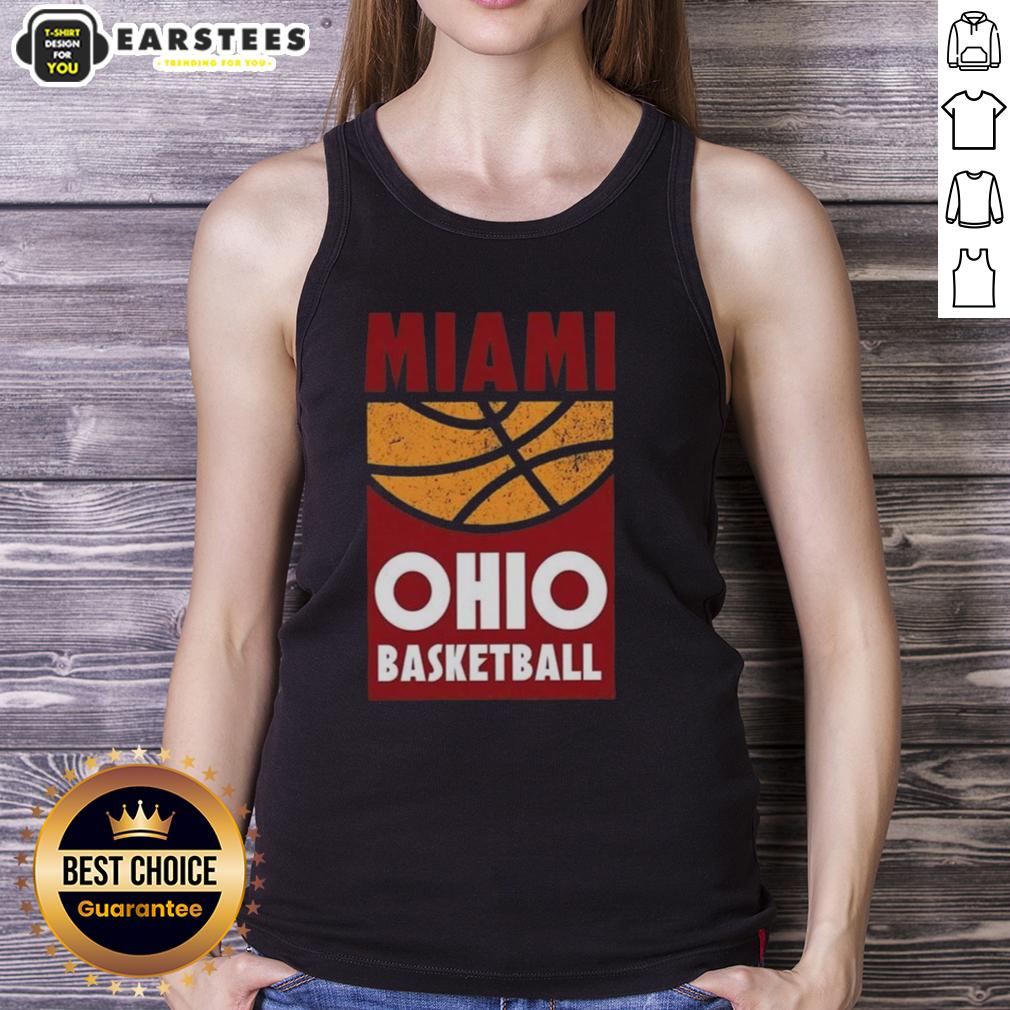 Awesome Miami Ohio Basketball Vintage Retro College Fan Graphic T-Shirt - Image 4