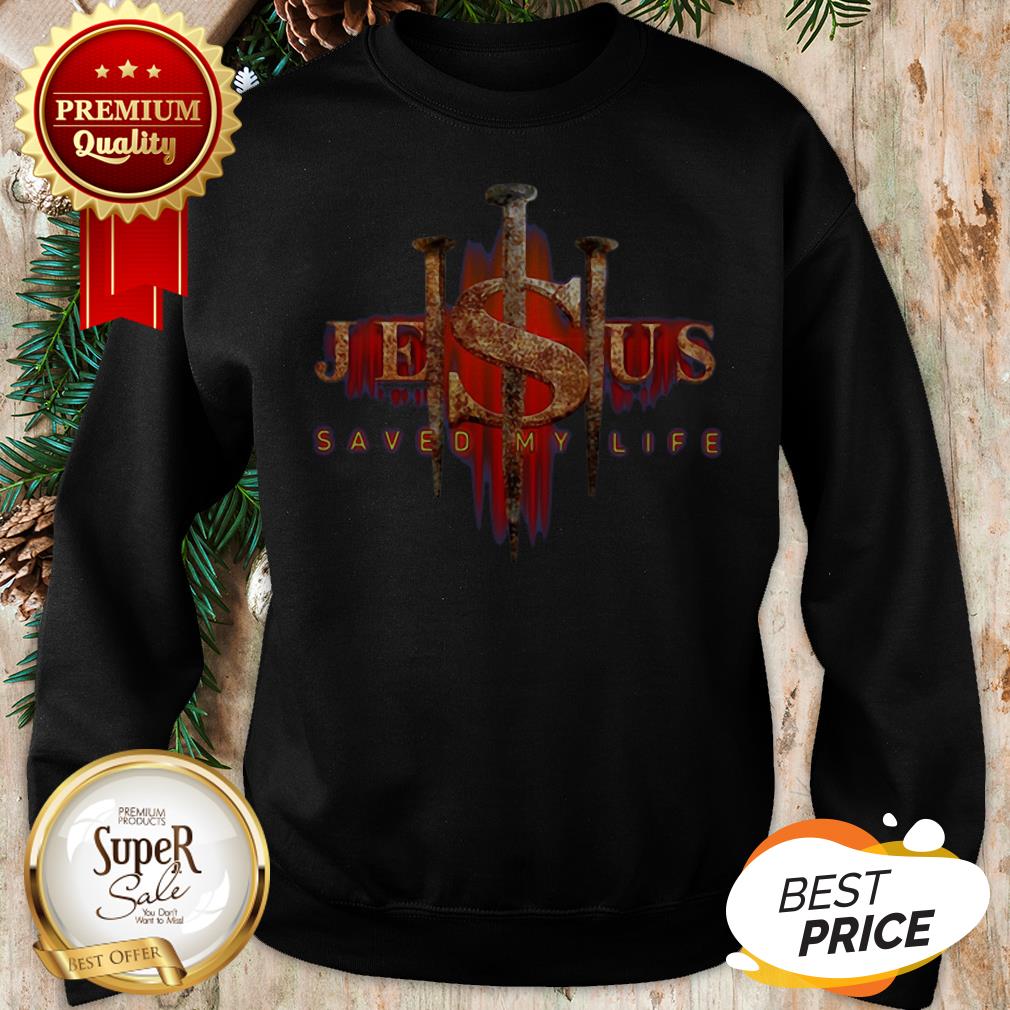 Official Cross Jesus Saved My Life Shirt - Image 4