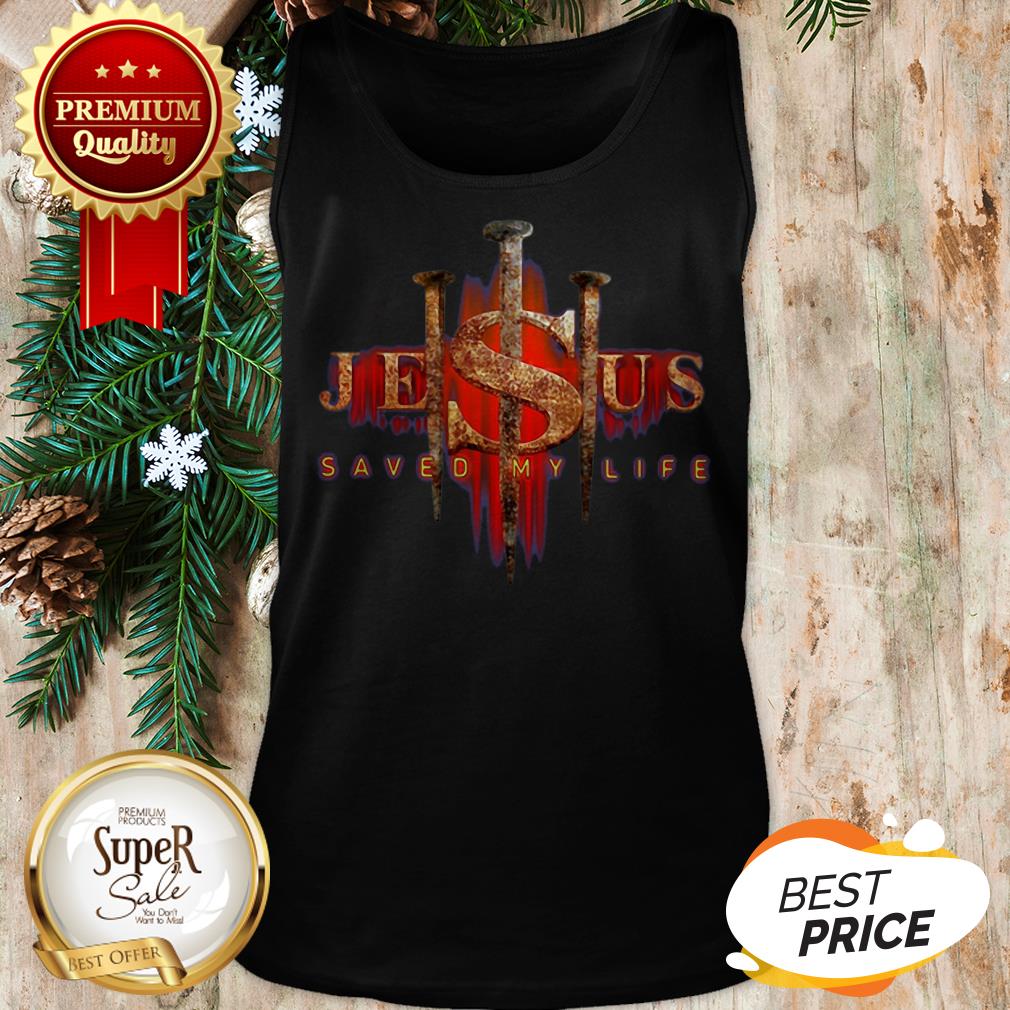 Official Cross Jesus Saved My Life Shirt - Image 3