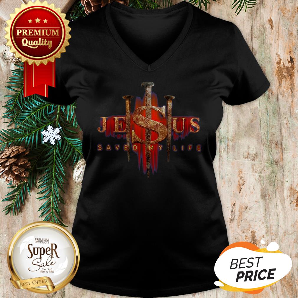Official Cross Jesus Saved My Life Shirt - Image 2