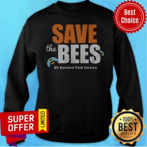 Alternative view of Top Save The Bees Alt National Park Service Shirt
