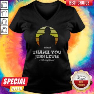 Alternative view of Congressman John Lewis Thank You Rest In Power Shirt