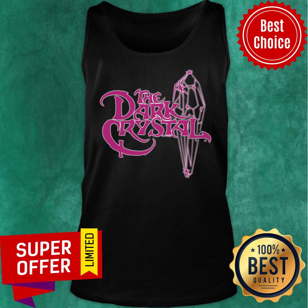 Dark Crystal 80's Movie Bright Logo Adult Ringer Shirt - Image 4
