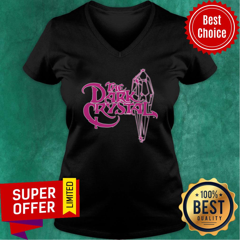 Dark Crystal 80's Movie Bright Logo Adult Ringer Shirt - Image 3