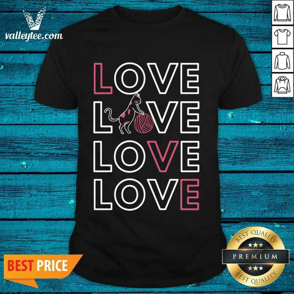 Lovely Cat Valentines Day Gift For Cat Lovers Shirt