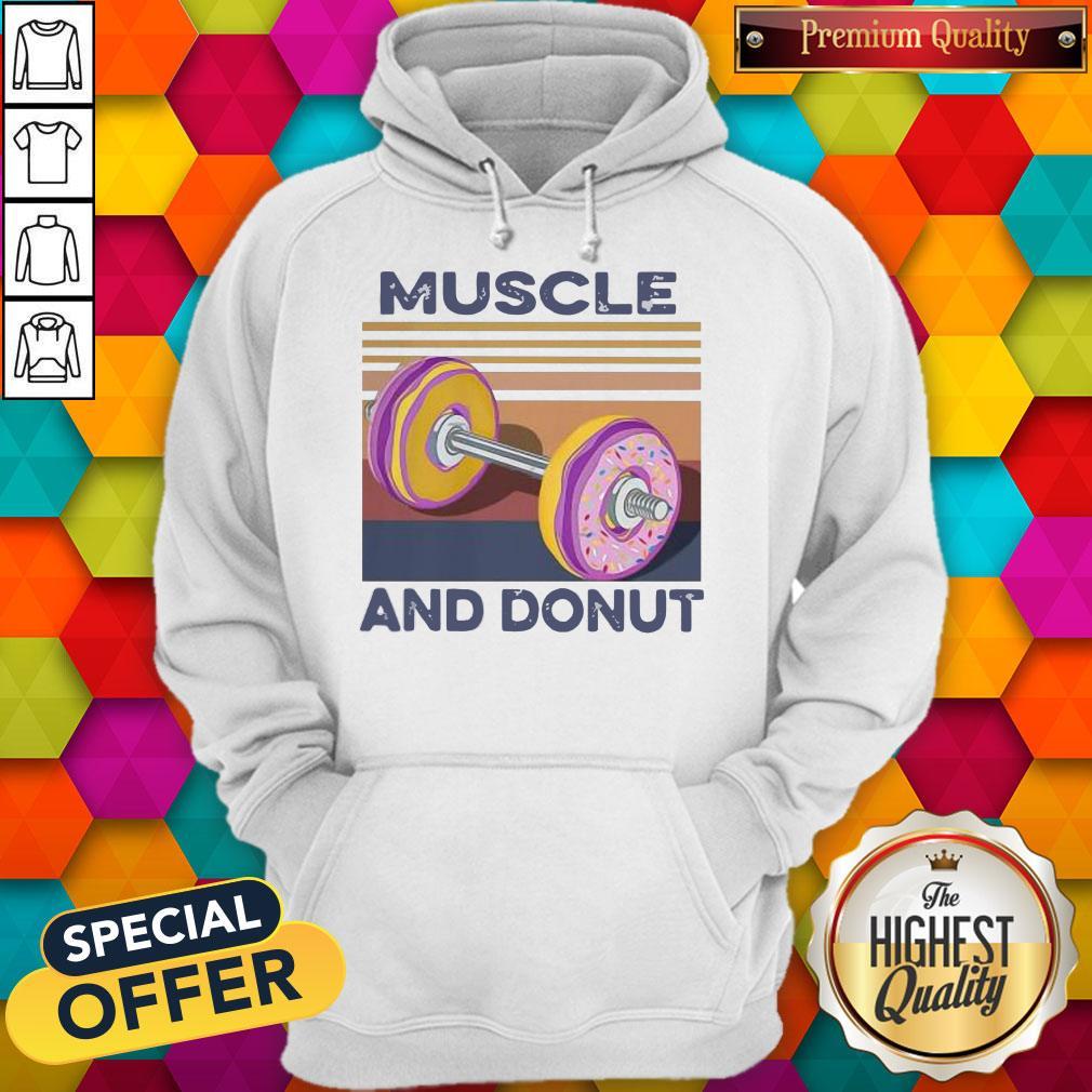Official Muscle And Donut Vintage Shirt - Image 2