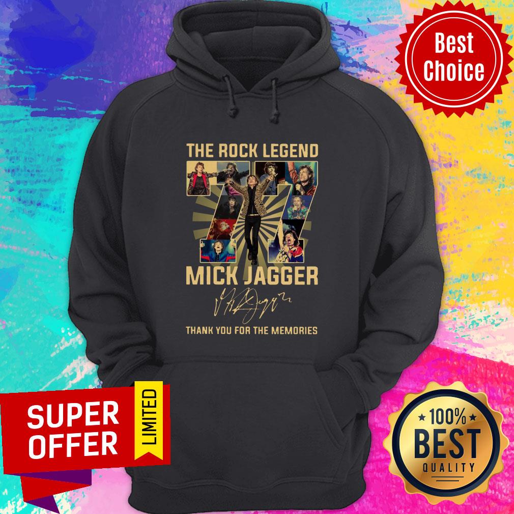 The Rock Legend 77 Mick Jagger Thank You For The Memories Signatures Shirt - Image 3