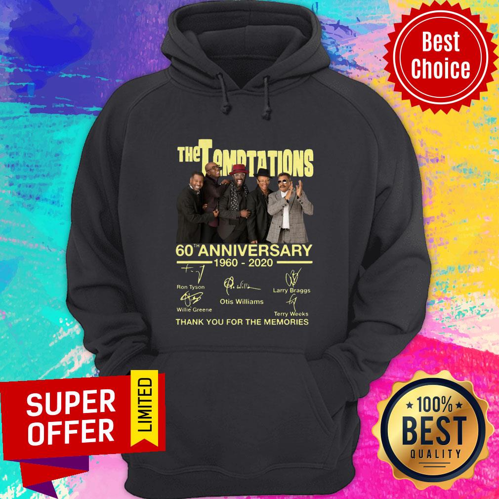 The Temptations 60th Anniversary 1960 2020 Thank You For The Memories Signatures Shirt - Image 3
