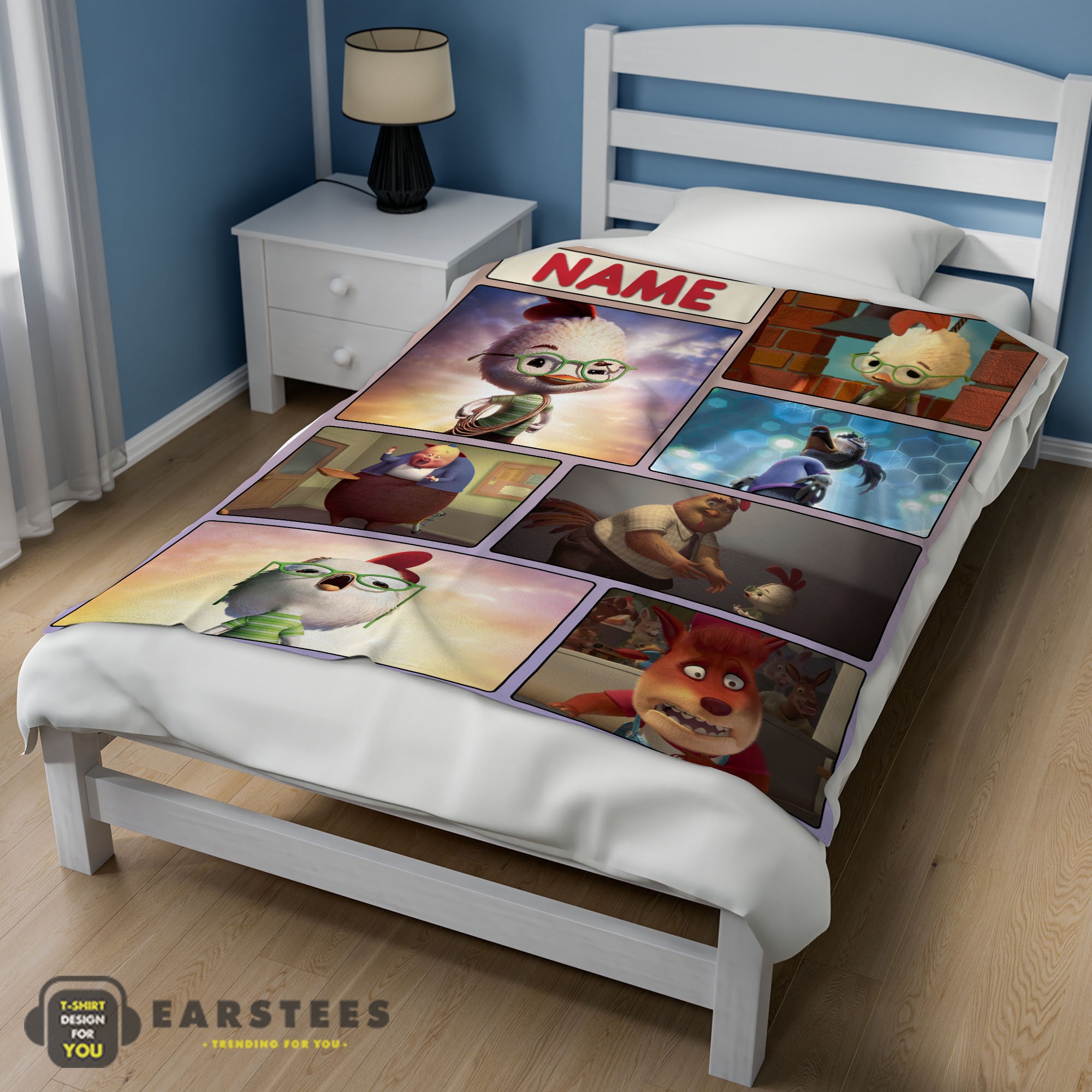 Good Disney Chicken Little Collage Poster Blanket Fleece Customized Blanket - Image 3