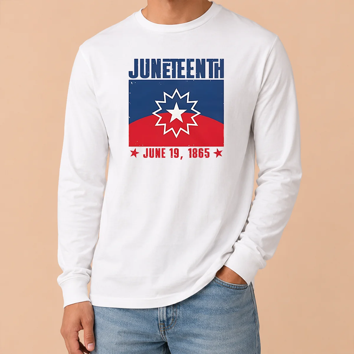 Nice Juneteenth Red White Blue Freedom Flag 1865 Emancipation Day Shirt - Image 6