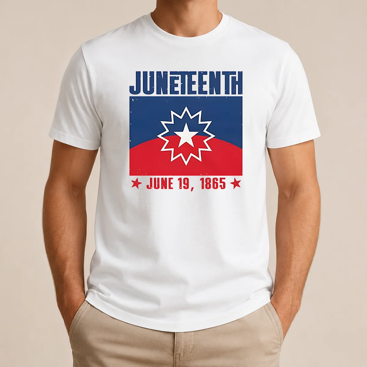 Nice Juneteenth Red White Blue Freedom Flag 1865 Emancipation Day Shirt