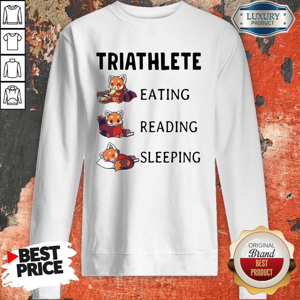 Triathlete Eating Reading Sleeping Shirt - Image 5