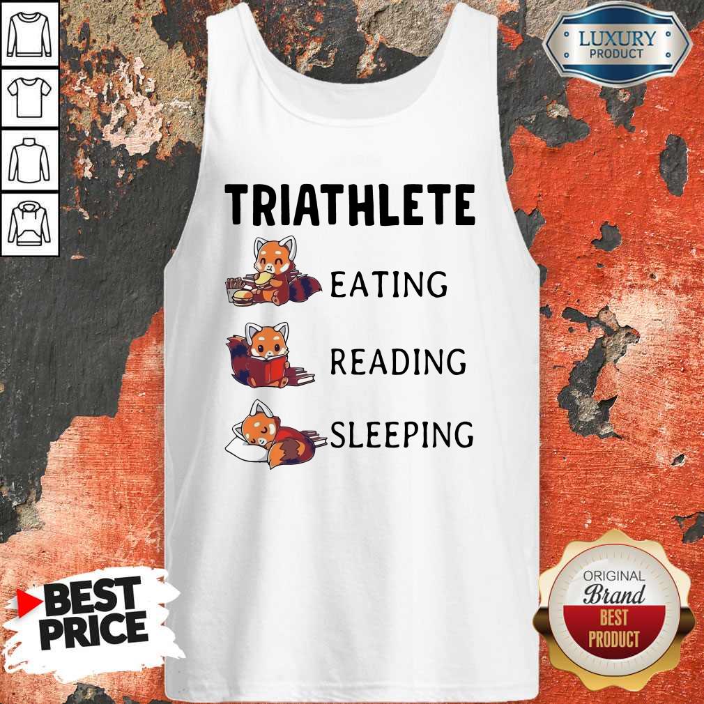 Triathlete Eating Reading Sleeping Shirt - Image 4