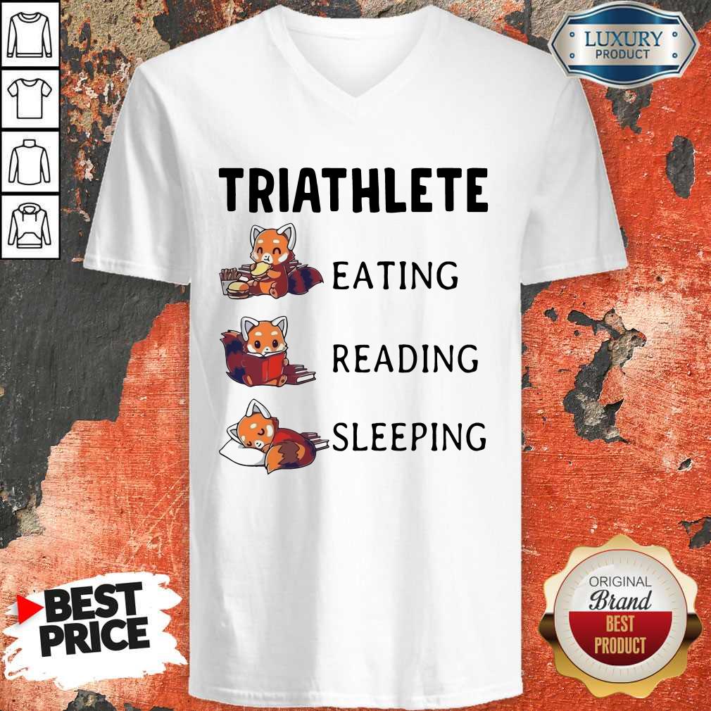 Triathlete Eating Reading Sleeping Shirt - Image 3