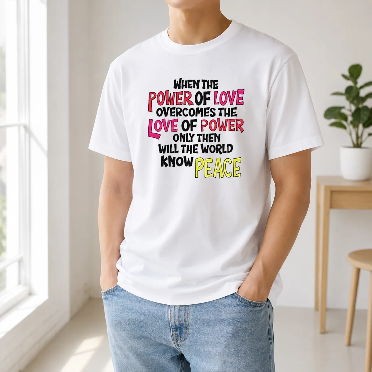 Funny When The Power Of Love Overcomes The Love Of Power Shirt