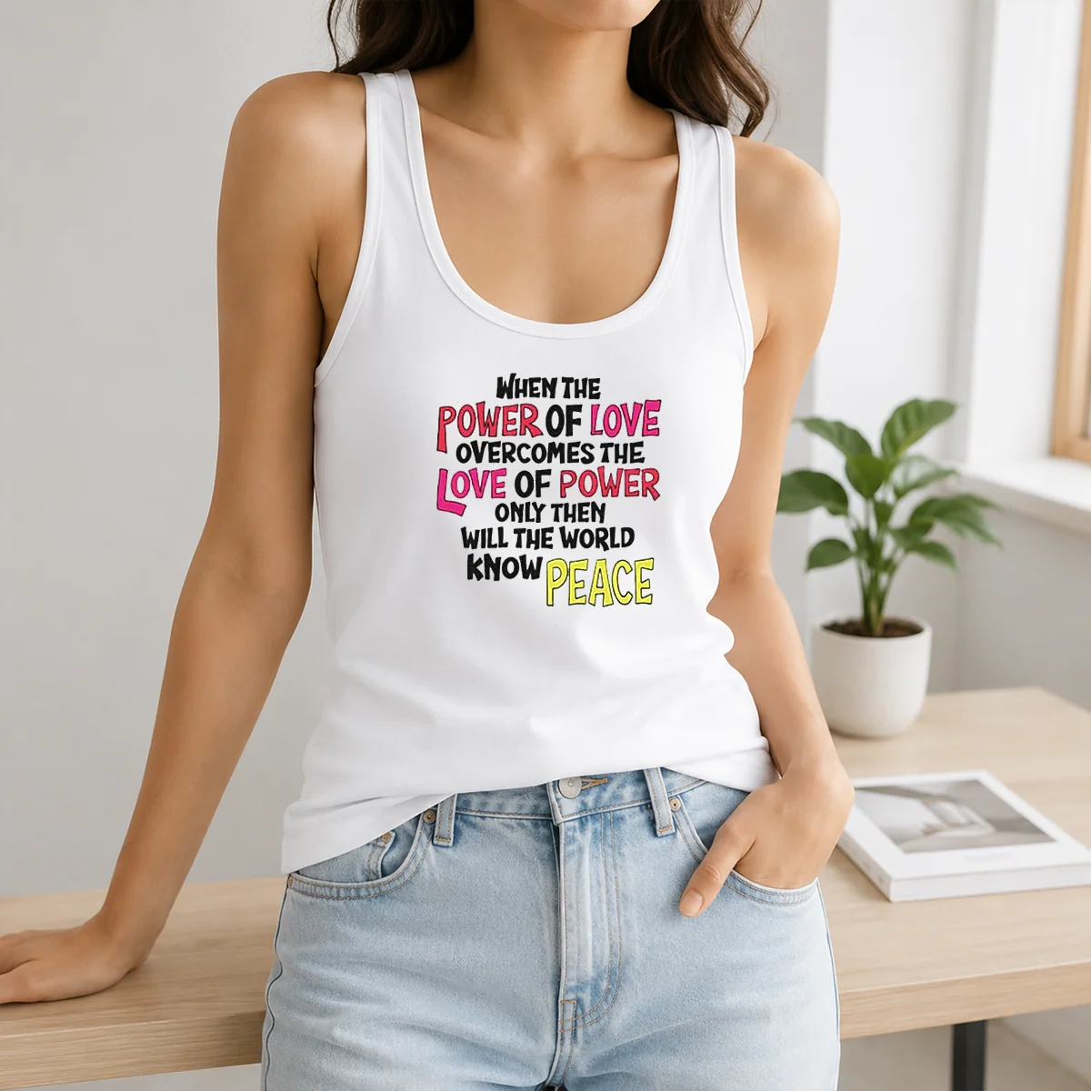 Funny When The Power Of Love Overcomes The Love Of Power Shirt - Image 3
