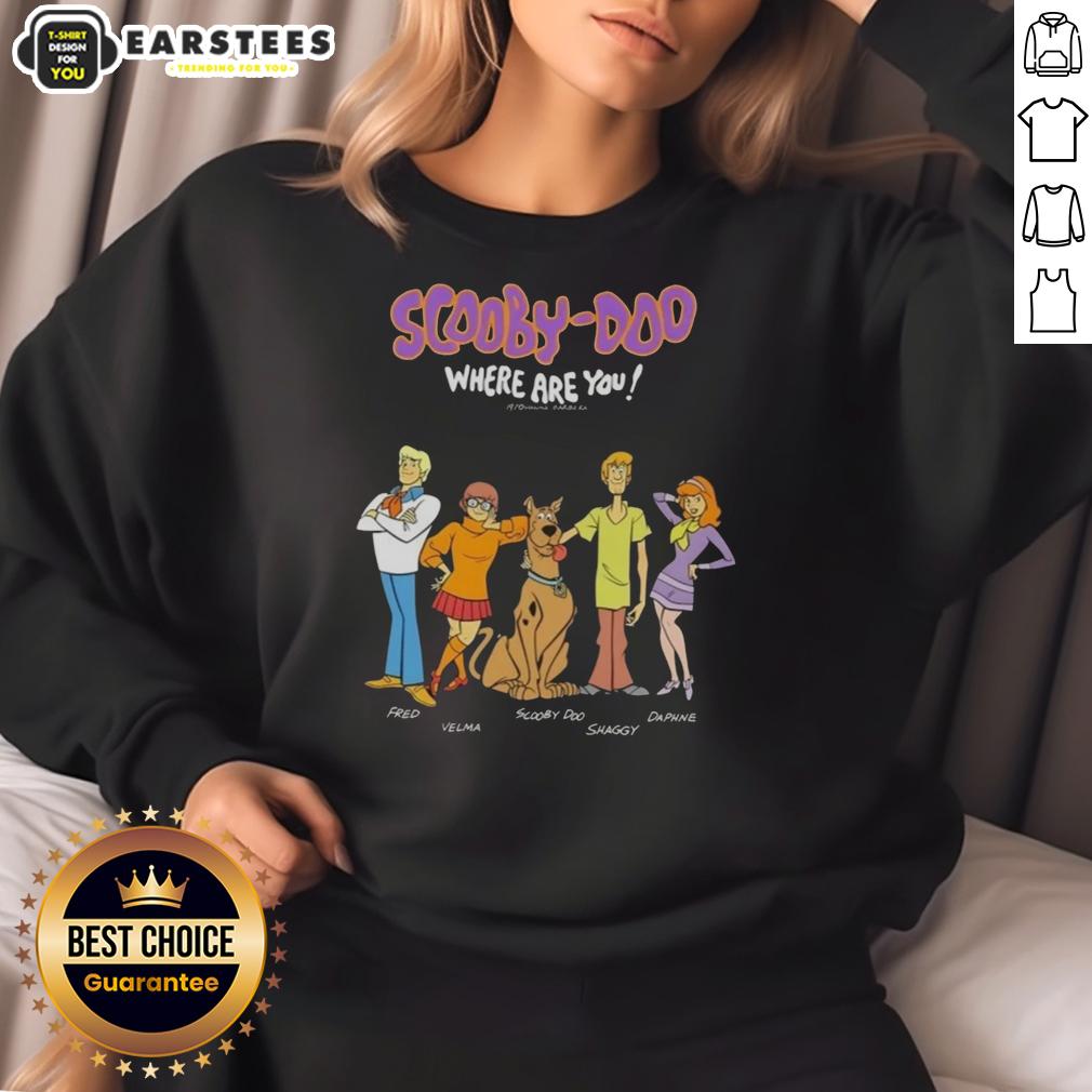 Awesome Scooby-Doo Where Are You 1970 Shaggy Fred Daphne Velma Cartoon T-Shirt - Image 2