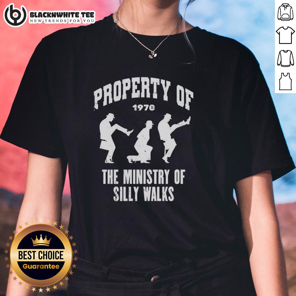 Official Property Of The Ministry Of Silly Walks Silhouette 1970 T-Shirt - Image 3