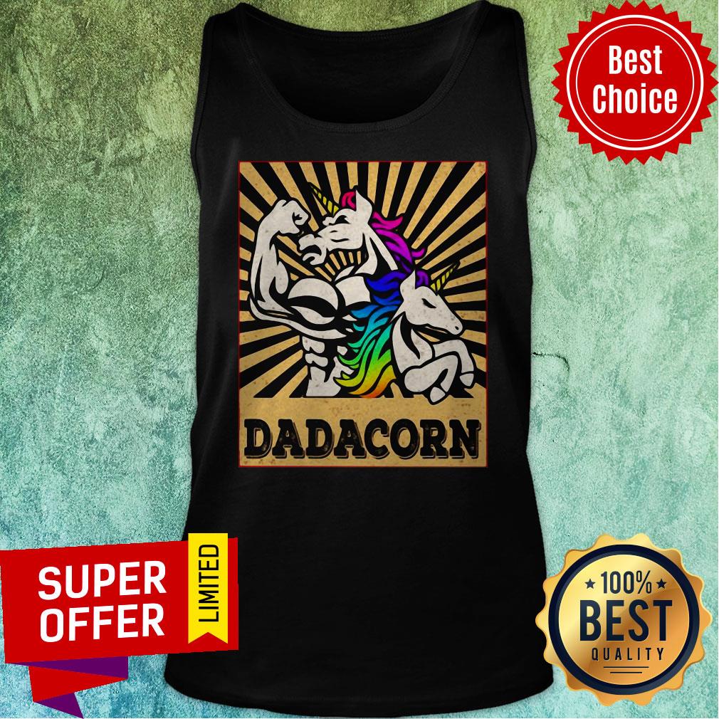 Dadacorn Dadicorn Daddycorn Unicorn Dad Baby Fathers Day Shirt - Image 5