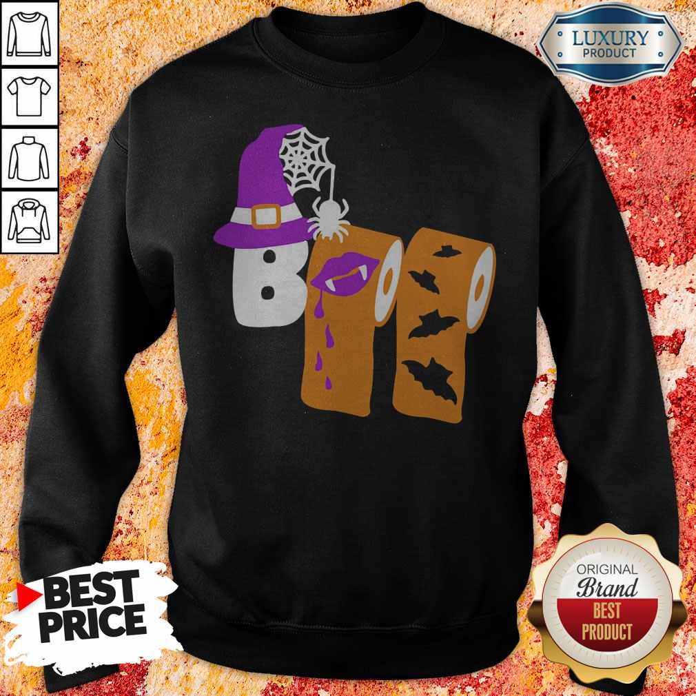 Funny Boo Witch Toilet Halloween Shirt - Image 2