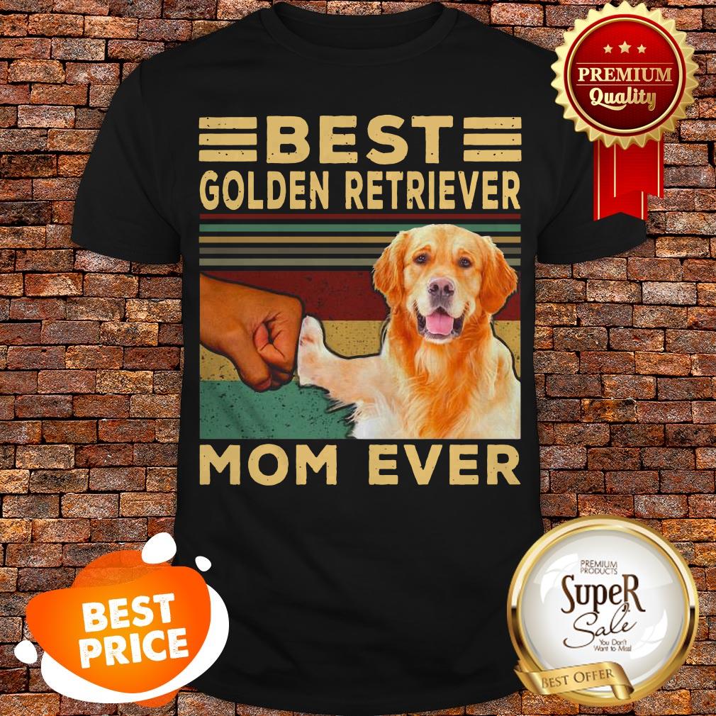 Nice Best Golden Retriever Mom Ever Vintage Shirt