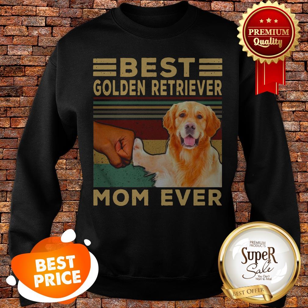 Nice Best Golden Retriever Mom Ever Vintage Shirt - Image 4