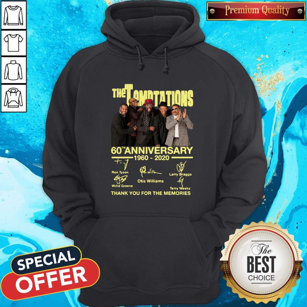The Temptations 60th Anniversary 1960-2020 Thank You For The Memories Signatures Shirt - Image 2