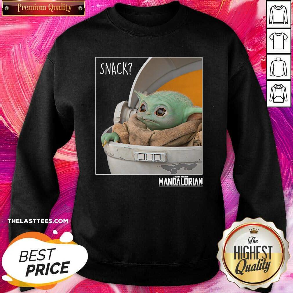 Official Snack Baby Yoda The Mandalorian Star Wars Shirt - Image 3