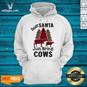 Alternative view of Lovely Dear Santa Just Bring Cows Ugly Christmas Shirt